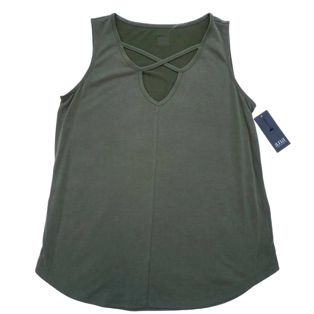 NWT a.n.a. Tank Top Olive Green Womens  SP